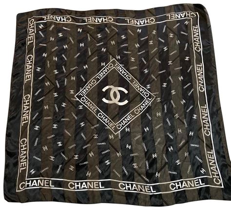 black and white chanel scarf|chanel scarf sale.